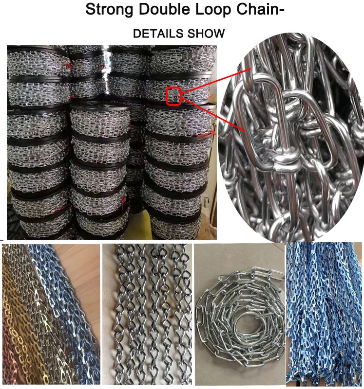 Galvanized Weldless Double Loop Link Chain